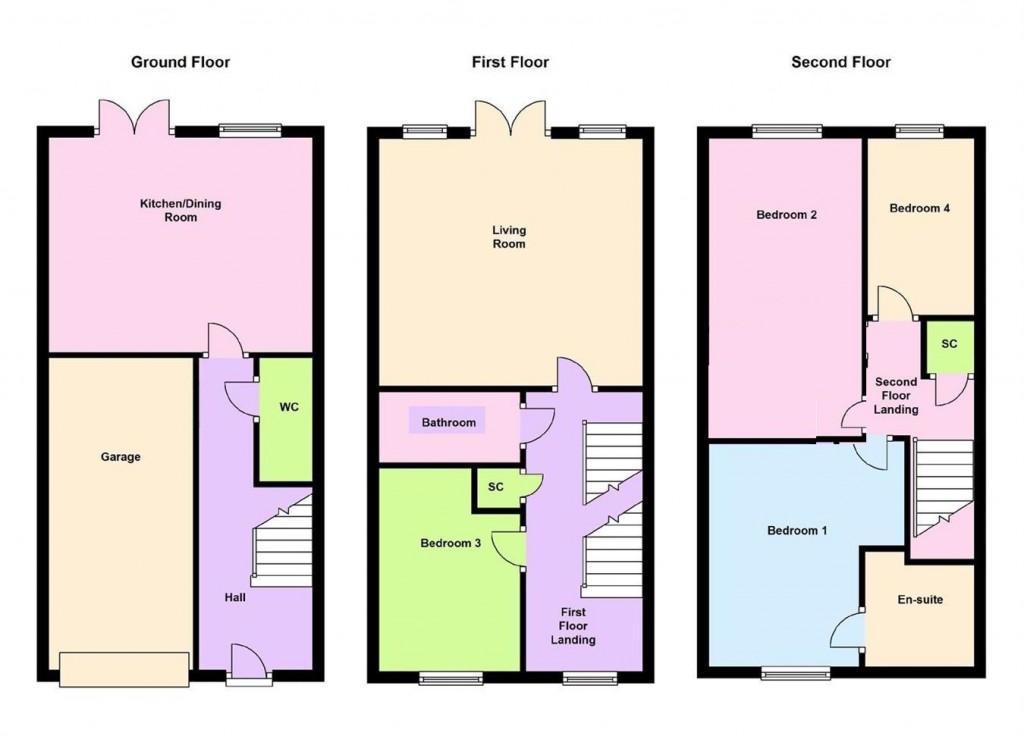 Floorplans For Frith Close, CORBY