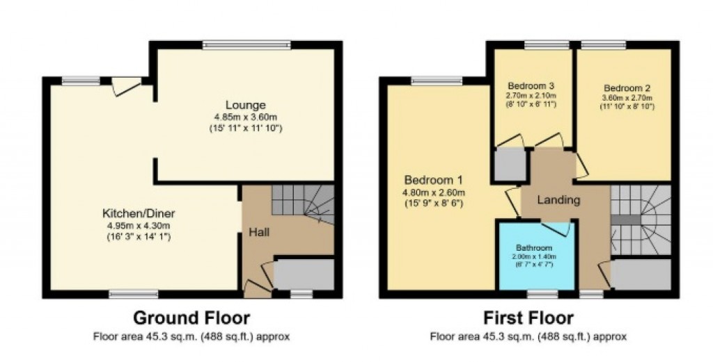 Floorplans For STEYNING CLOSE, CORBY