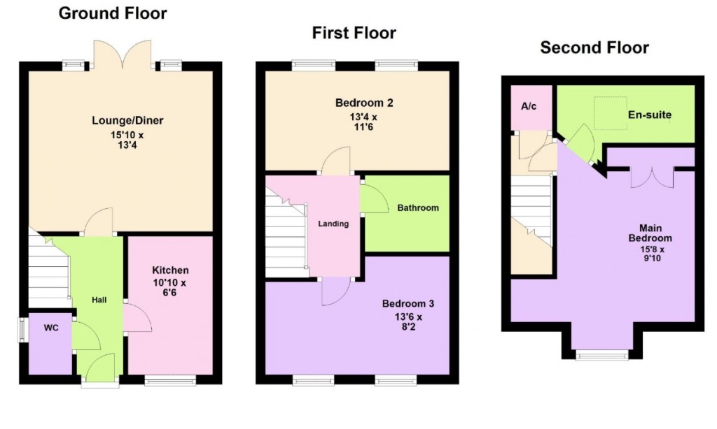 Floorplans For Sandringham Walk, CORBY